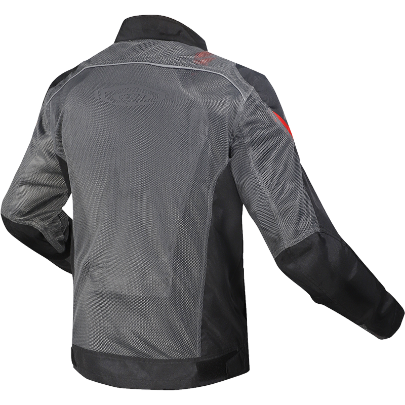 LS2 Airy Motorradjacke - Grau Schwarz Rot