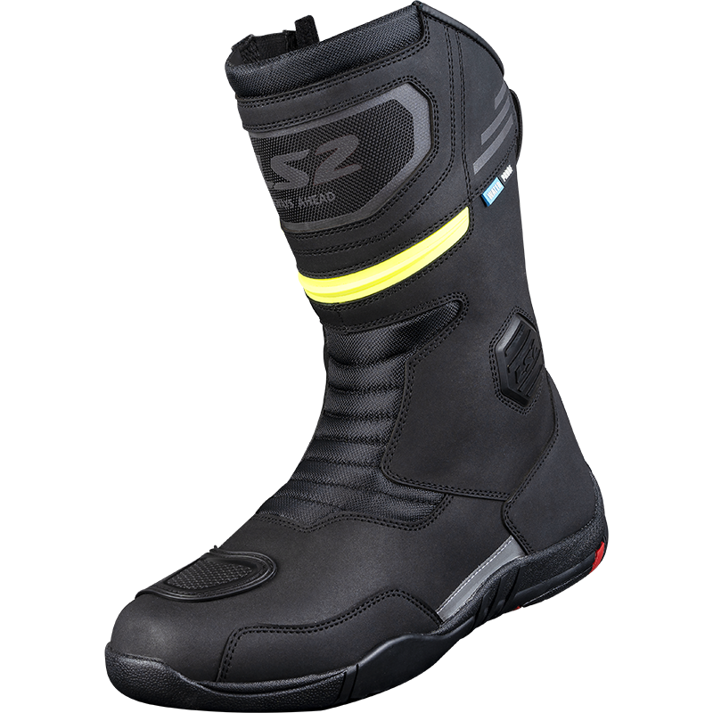 LS2 Goby Motorradstiefel - Schwarz H-V Gelb