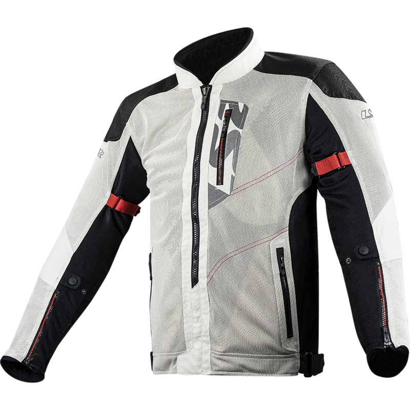 LS2 Alba Motorradjacke - Hell Grau