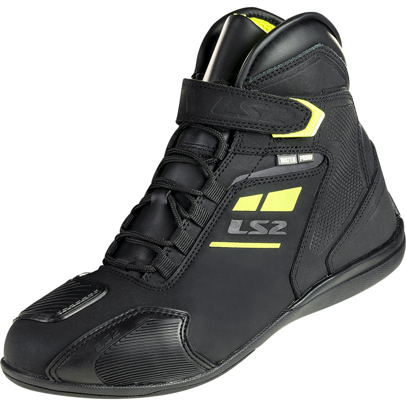 LS2 Garra Motorradschuhe - Schwarz H-V Gelb