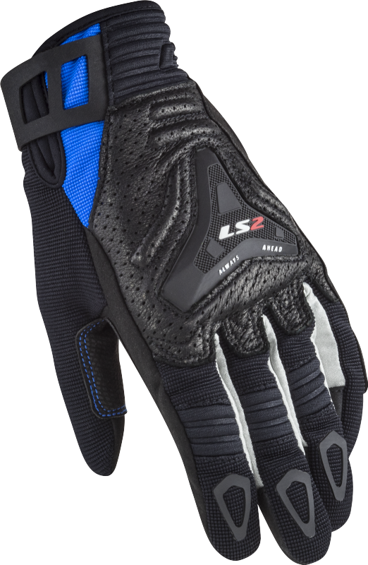 LS2 All Terrain Motorradhandschuhe - Schwarz Blau
