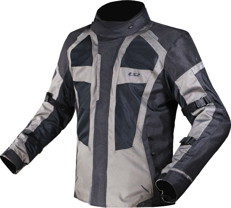 LS2 Scout Motorradjacke - Schwarz dunkel Grau