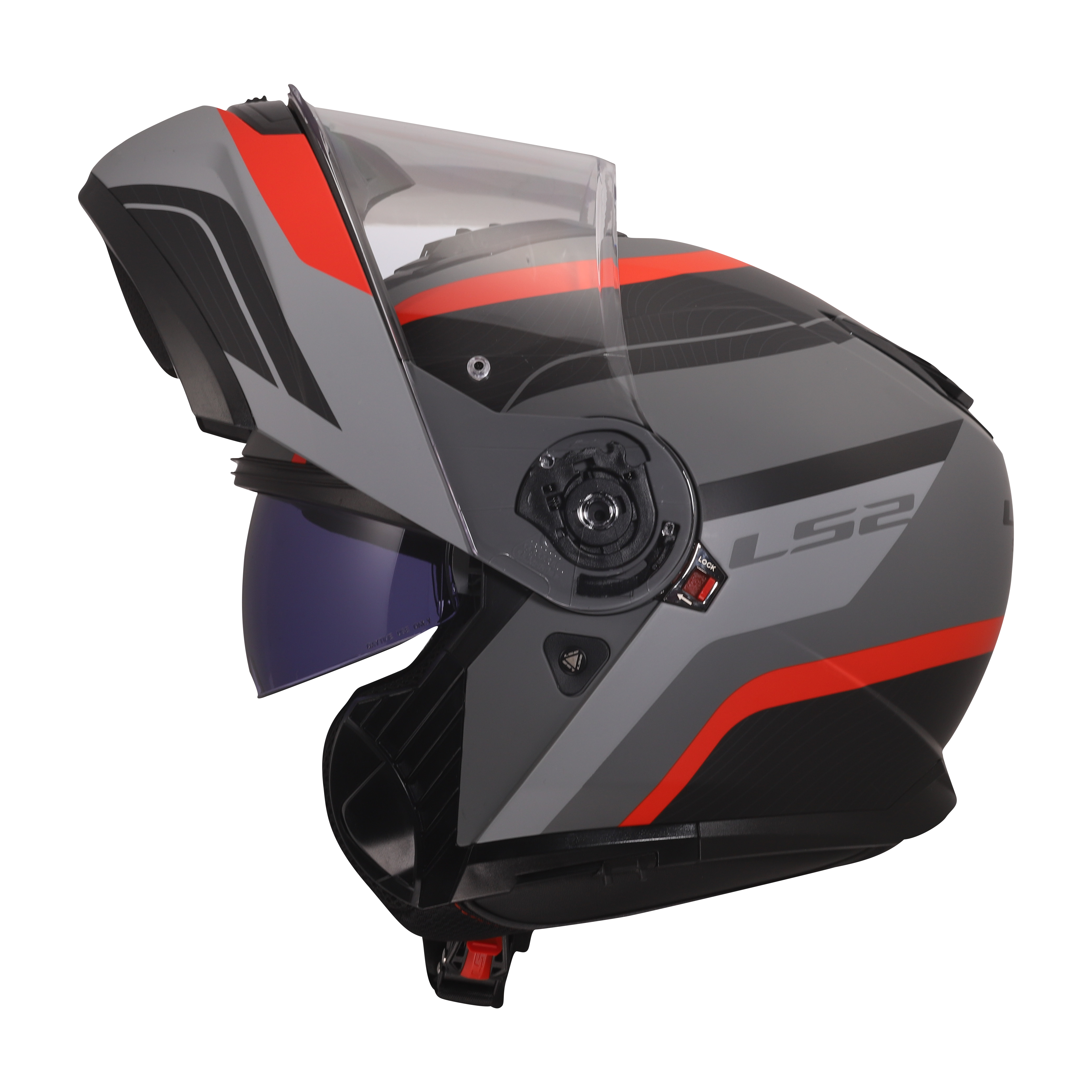 STROBE II MONZA MATT BLACK GRAY RED FF908