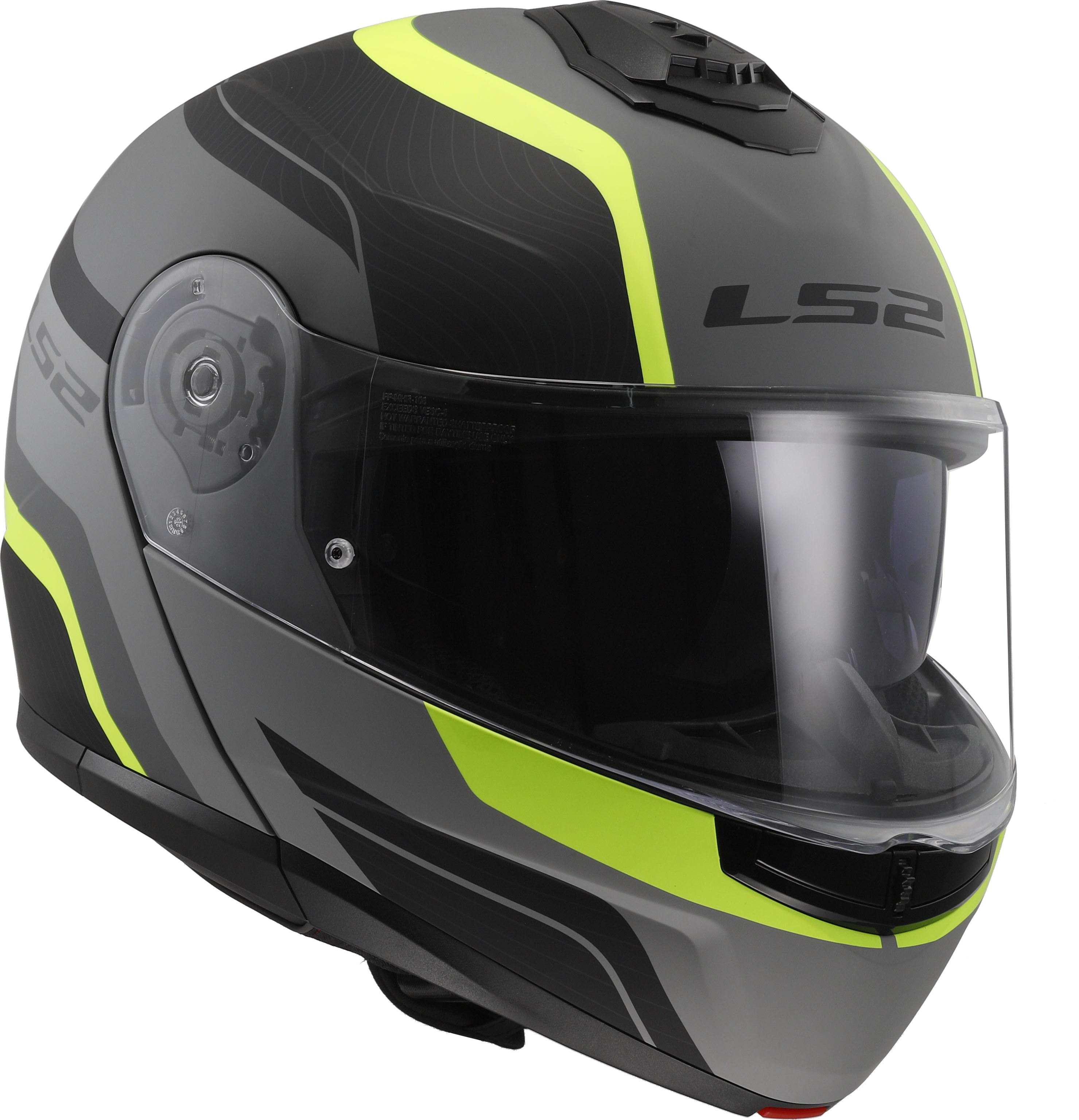 STROBE II MONZA MATT BLACK H-V YELLOW