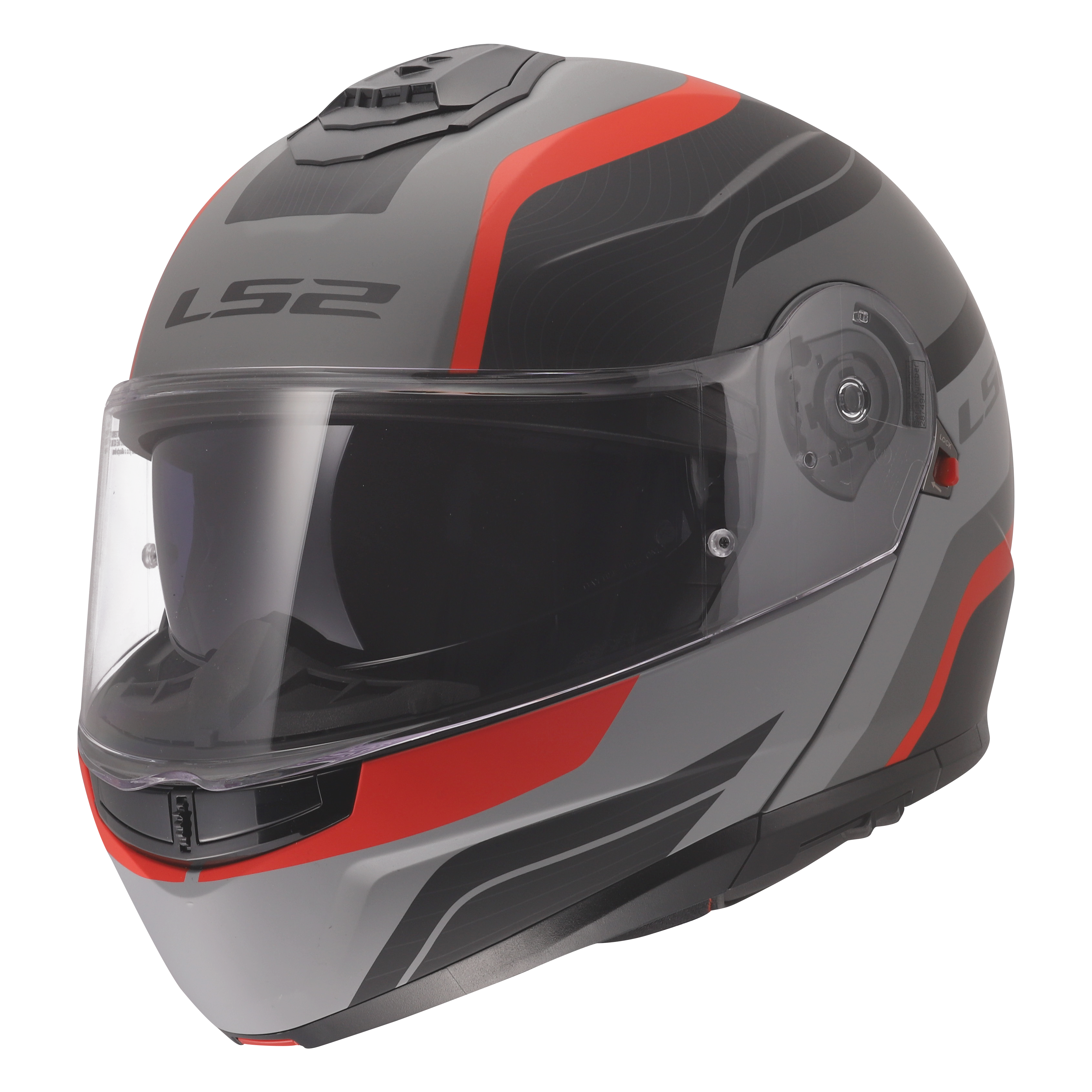 STROBE II MONZA MATT BLACK GRAY RED FF908
