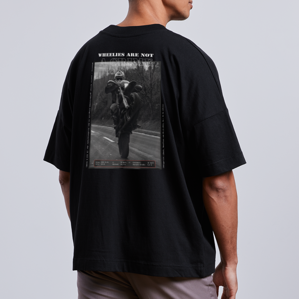 Racecoat "not a crime" Unisex Oversize T-Shirt mit Backprint
