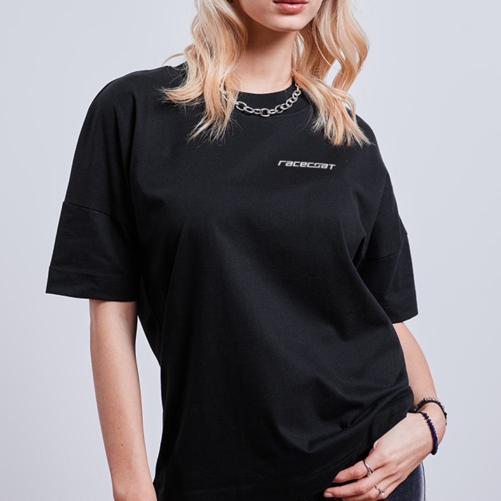 Racecoat "not a crime" Unisex Oversize T-Shirt mit Backprint