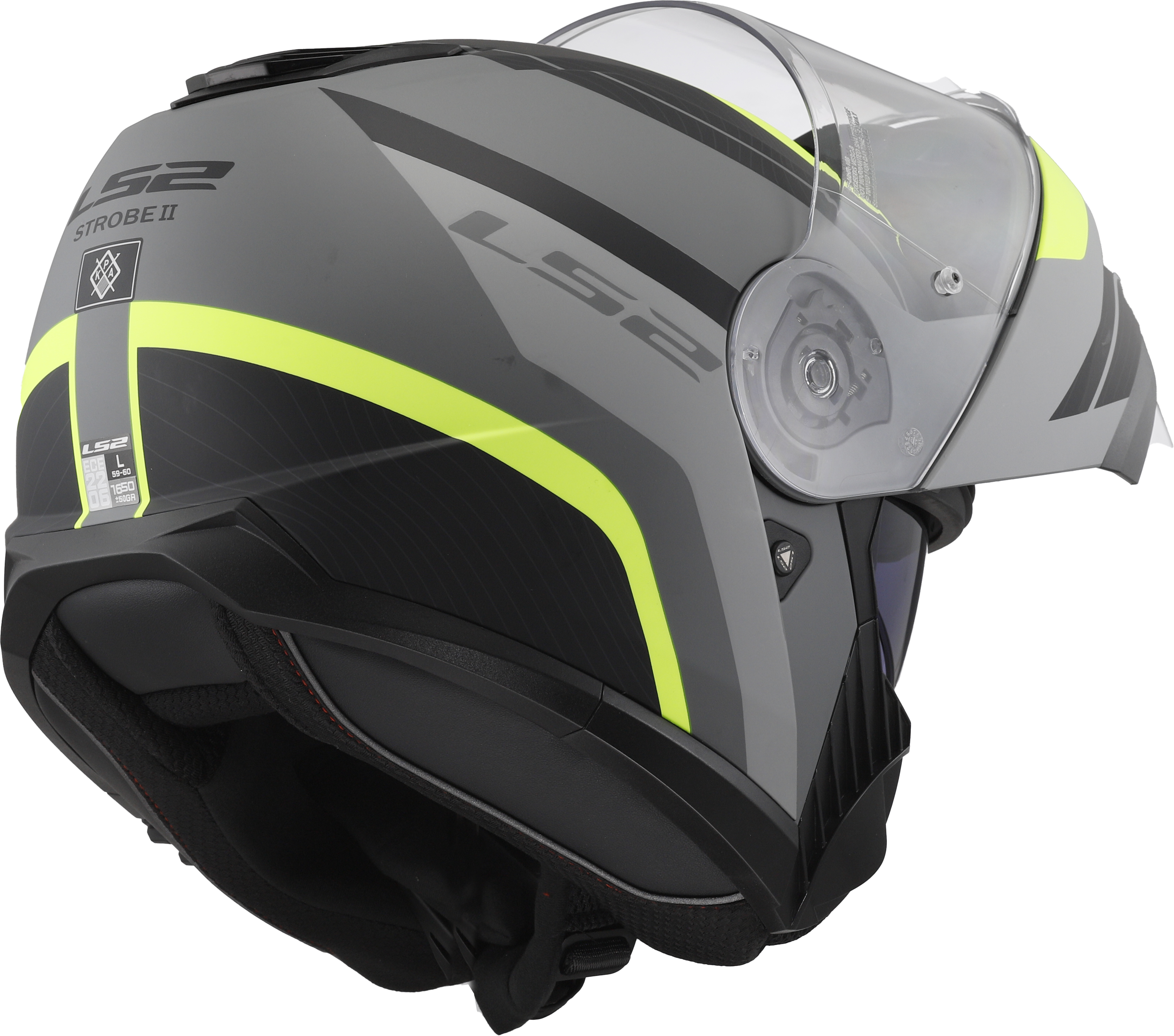 STROBE II MONZA MATT BLACK H-V YELLOW