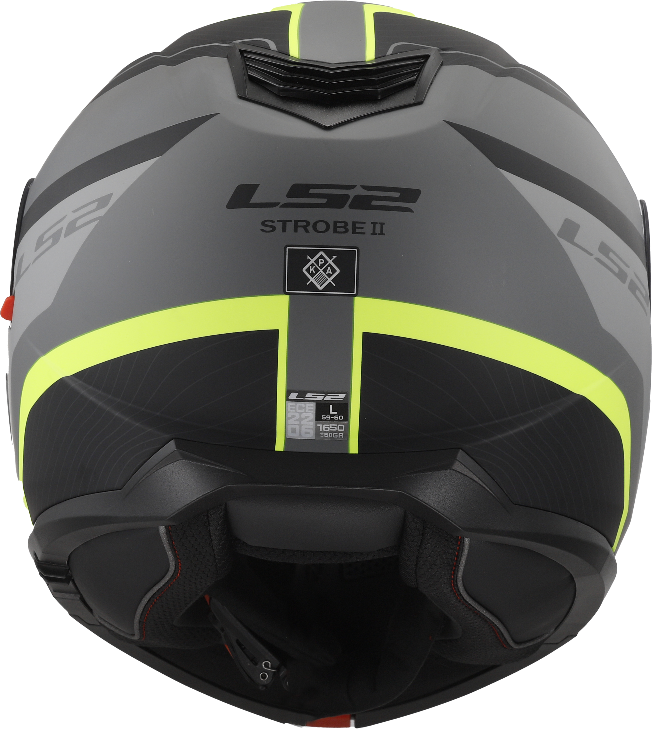 STROBE II MONZA MATT BLACK H-V YELLOW