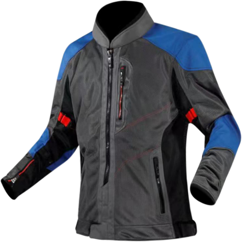 LS2 Alba Motorradjacke - Dunkel Grau Schwarz Blau