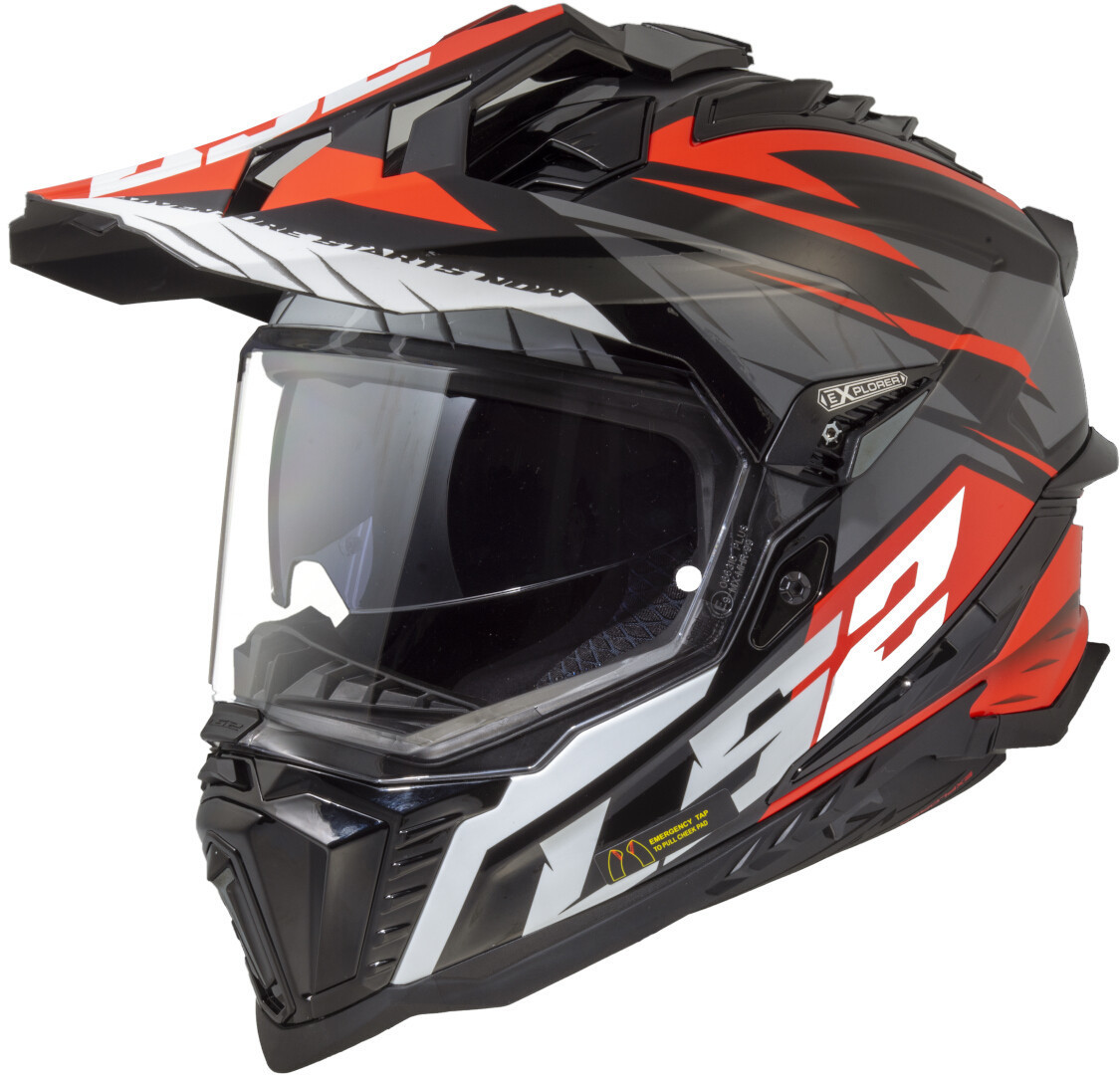 MX 701 EXPLORER SPIRE Gloss Schwarz Titanium Rot
