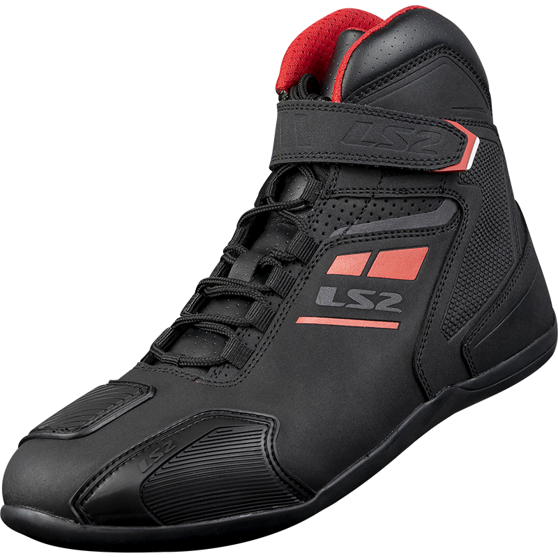 LS2 Garra Motorradschuhe - Schwarz Rot