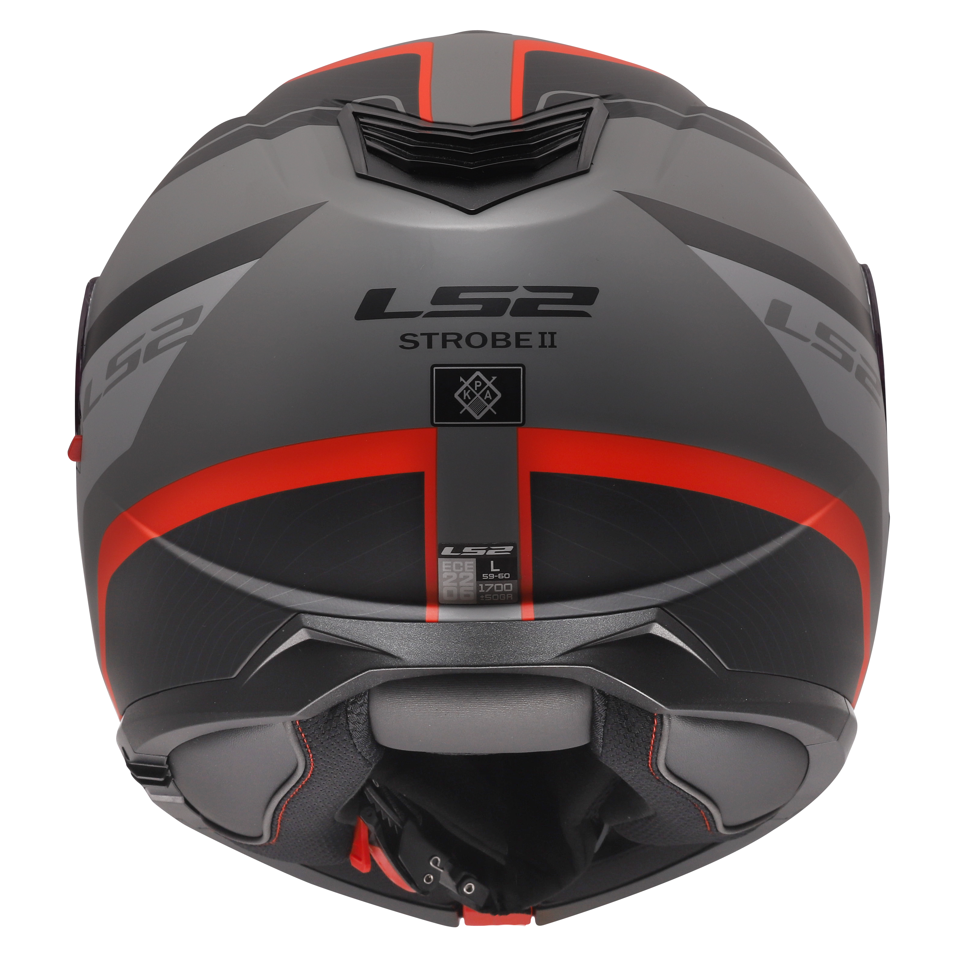STROBE II MONZA MATT BLACK GRAY RED FF908