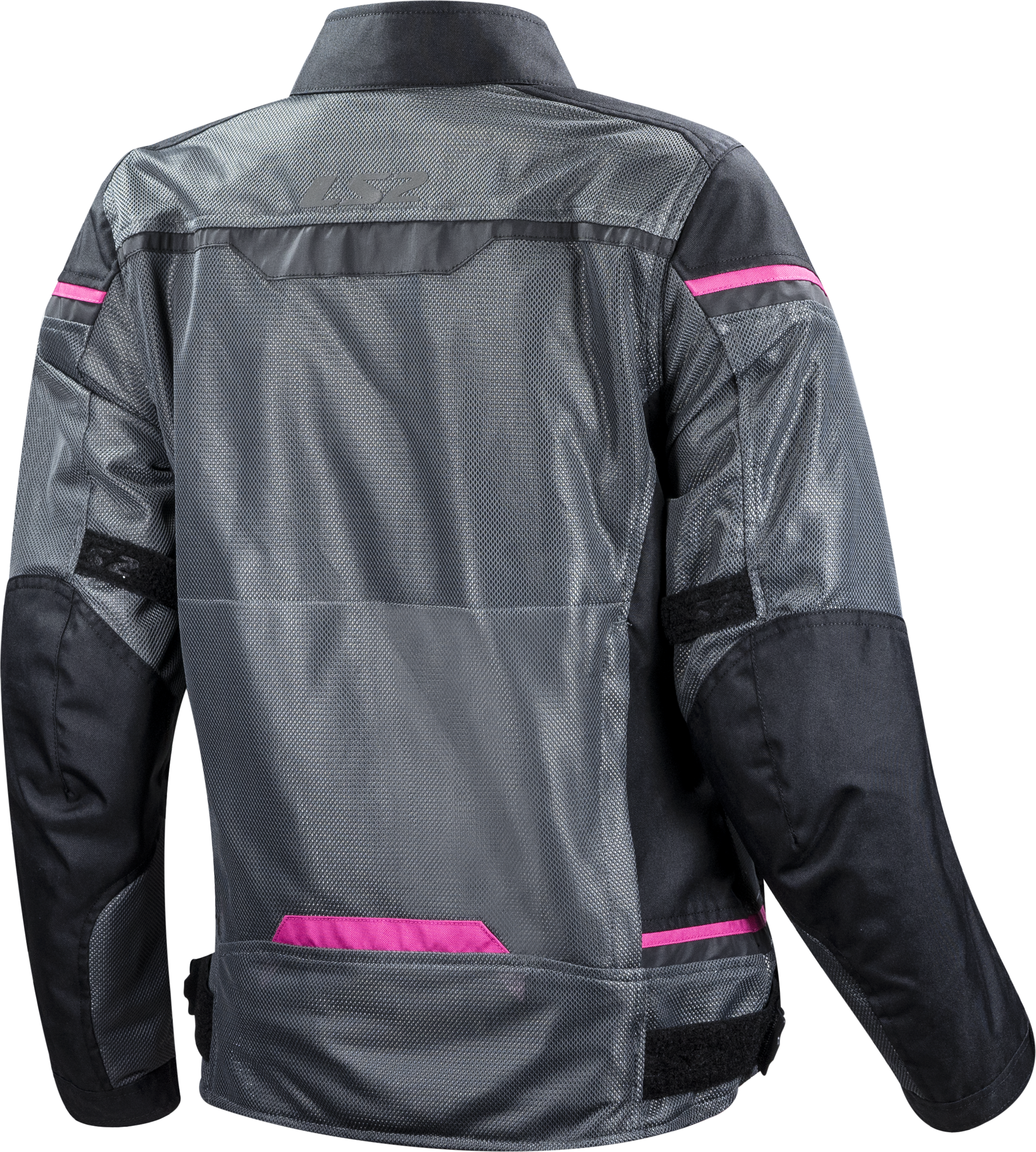 LS2 Riva Motorradjacke - Schwarz dunkel Grau Pink