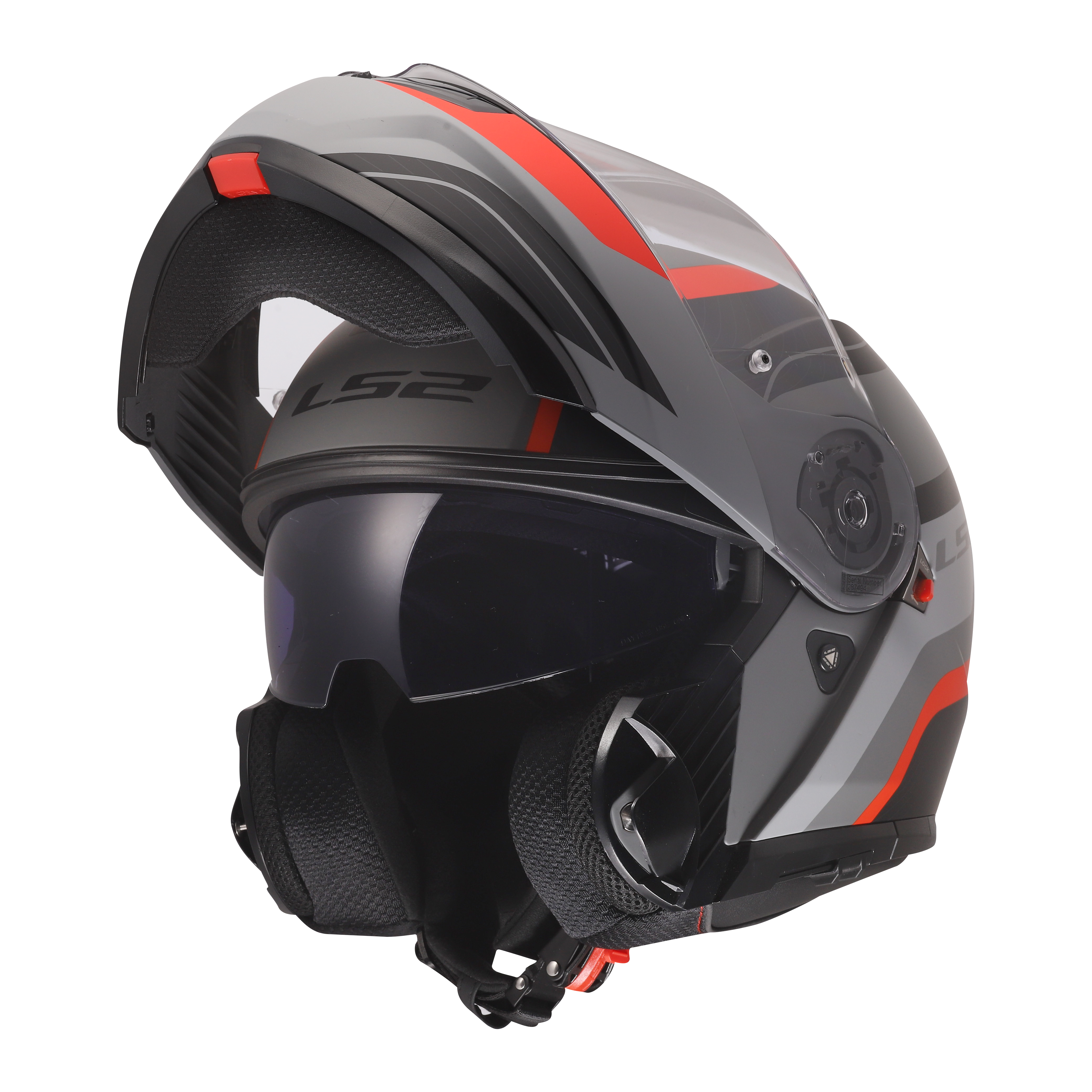 STROBE II MONZA MATT BLACK GRAY RED FF908
