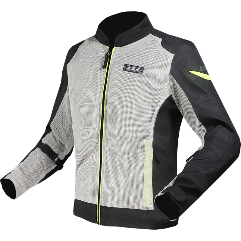 LS2 Airy Motorradjacke - Schwarz Grau Gelb