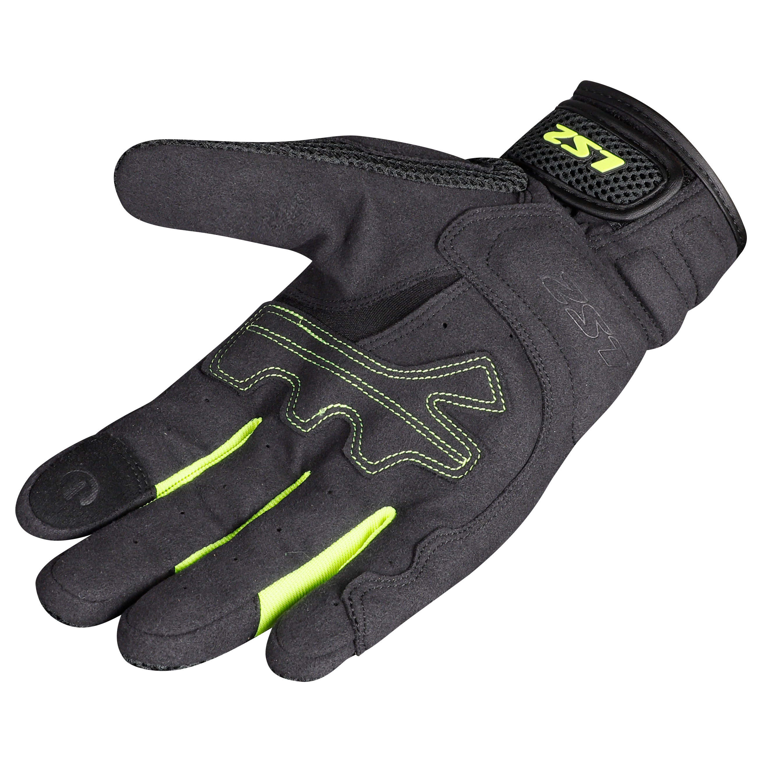 LS2 Kubra Motorradhandschuhe - Anthrazit H-V Gelb