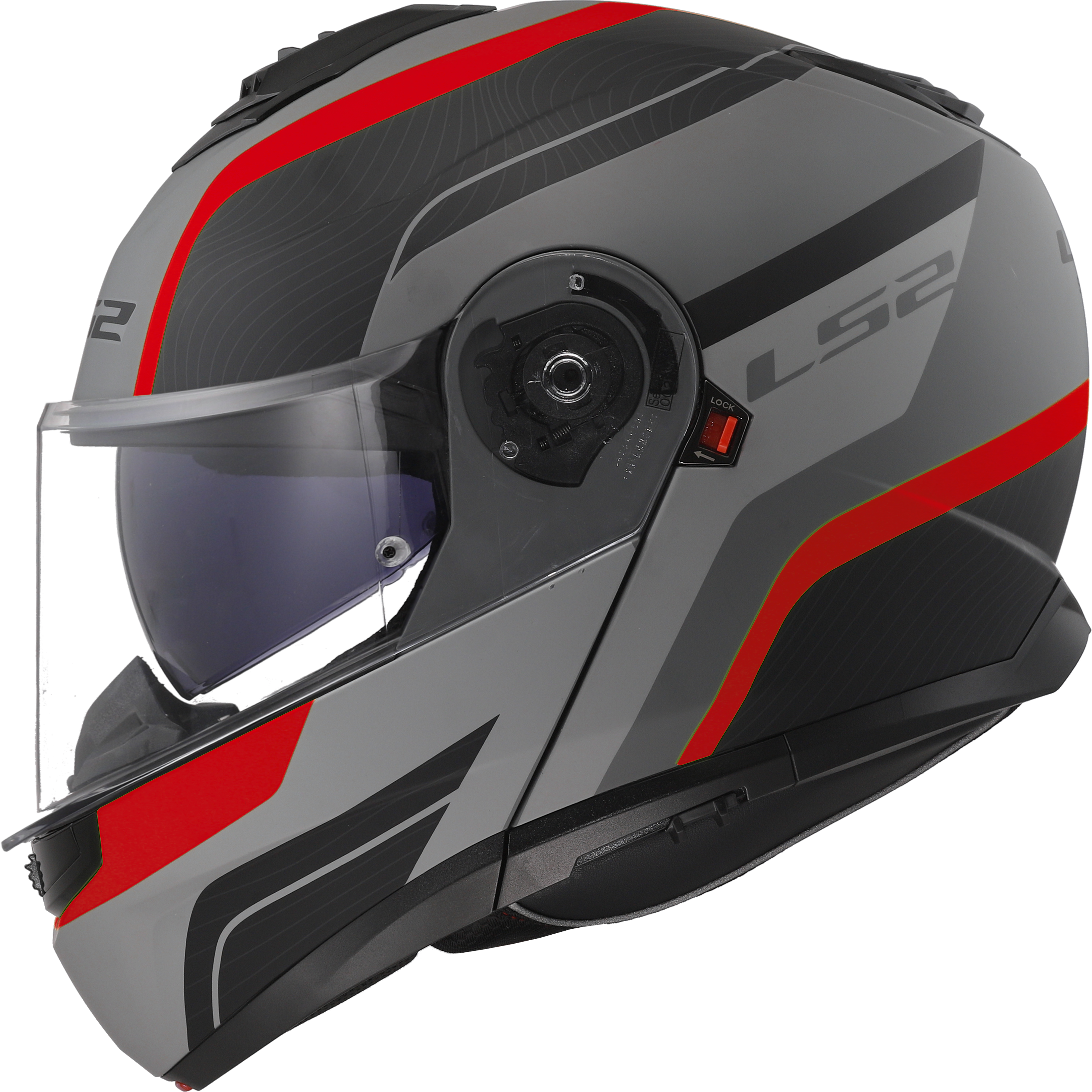 STROBE II MONZA MATT BLACK GRAY RED FF908