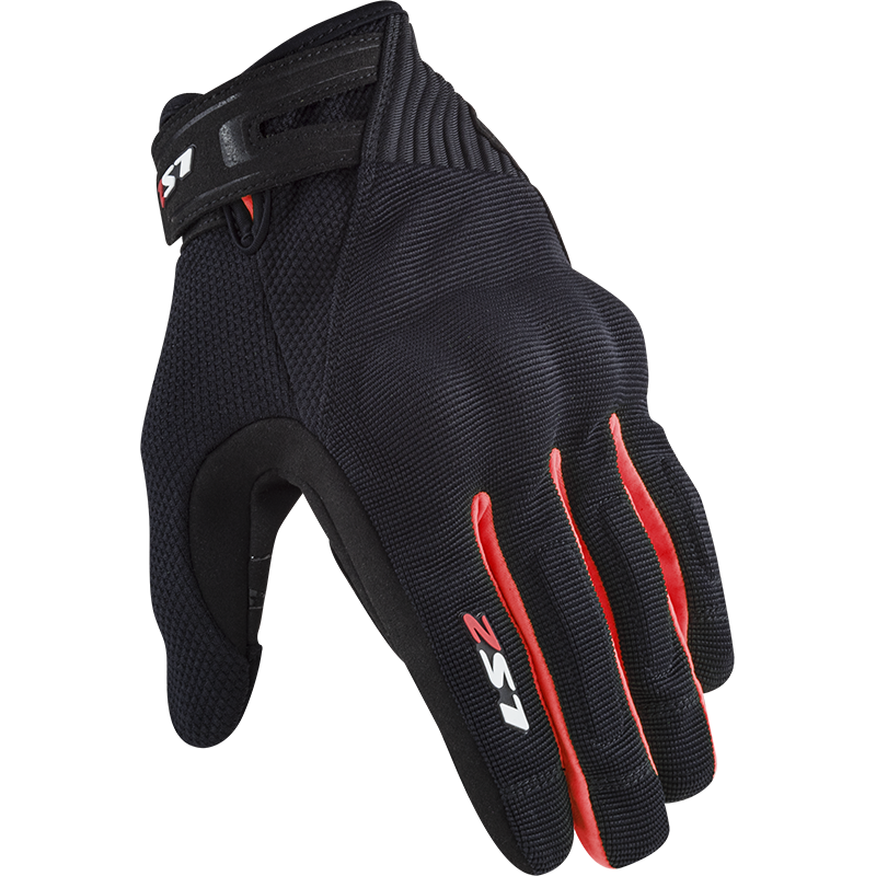 LS2 Dart II Motorradhandschuhe - Schwarz Rot