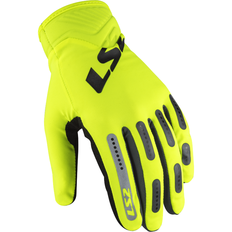 LS2 Bend Motorradhandschuhe - H-V Gelb Grau
