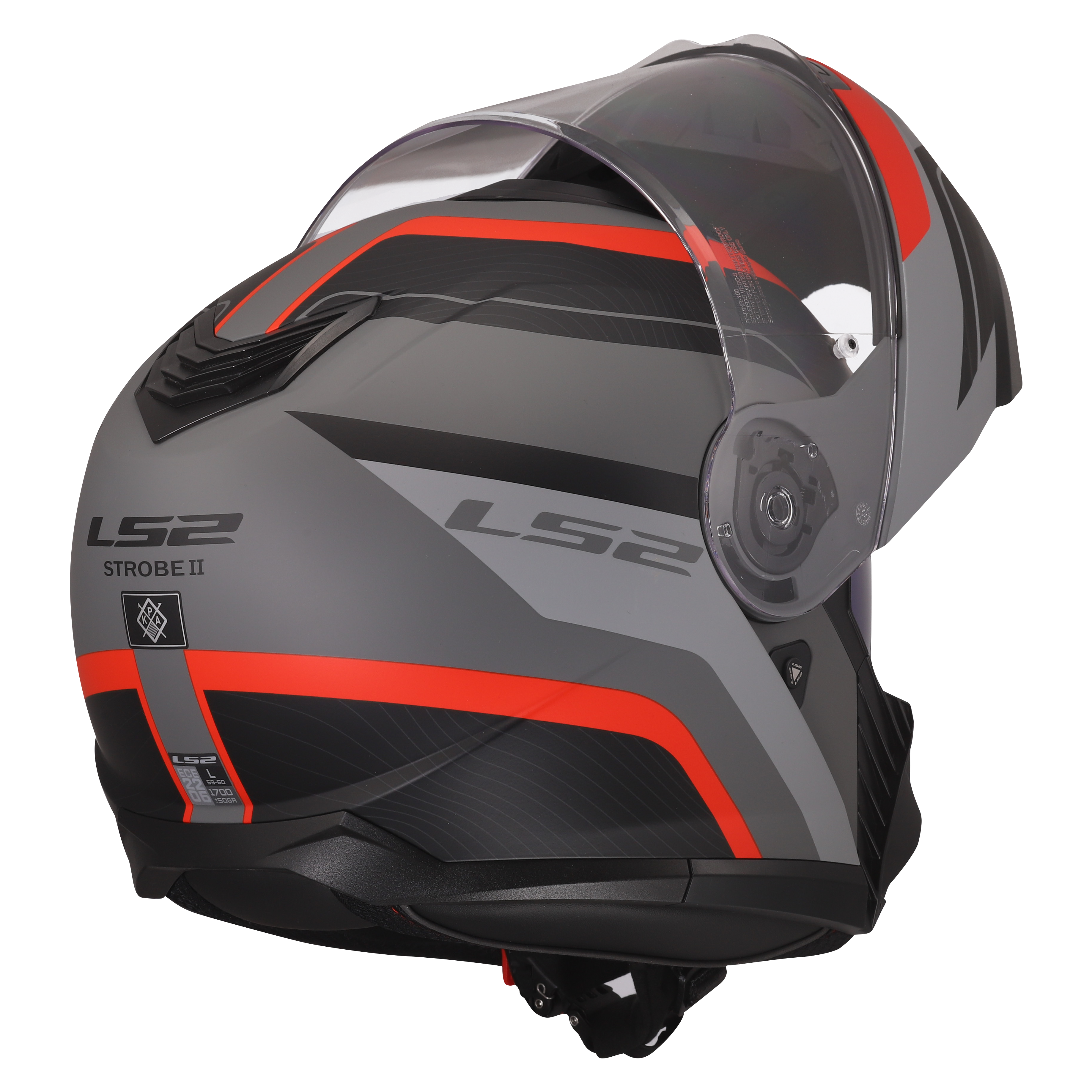 STROBE II MONZA MATT BLACK GRAY RED FF908