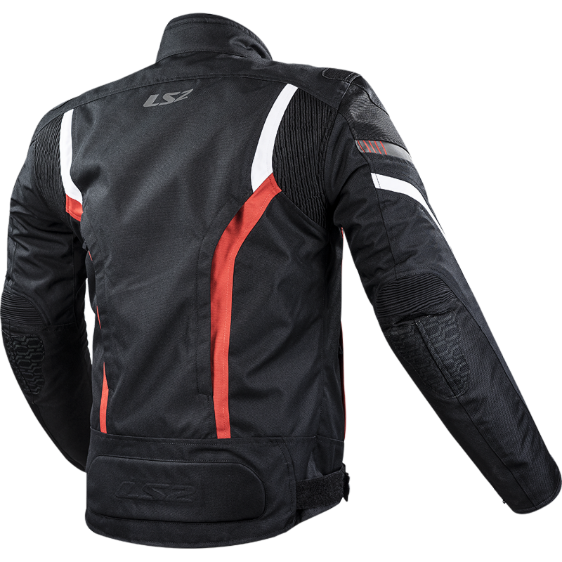 LS2 Gate Motorradjacke - Schwarz Rot