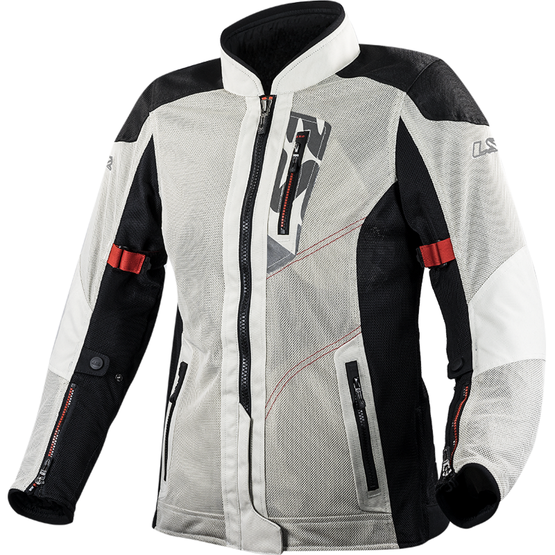LS2 Alba Motorradjacke - Hell Grau 