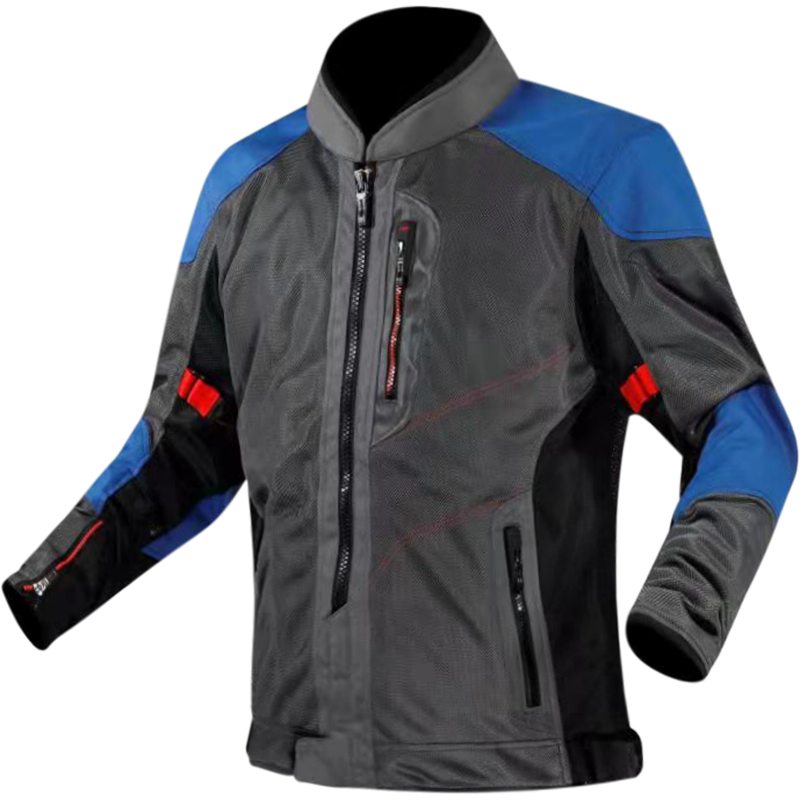 LS2 Alba Motorradjacke - Dunkel Grau Schwarz Blau
