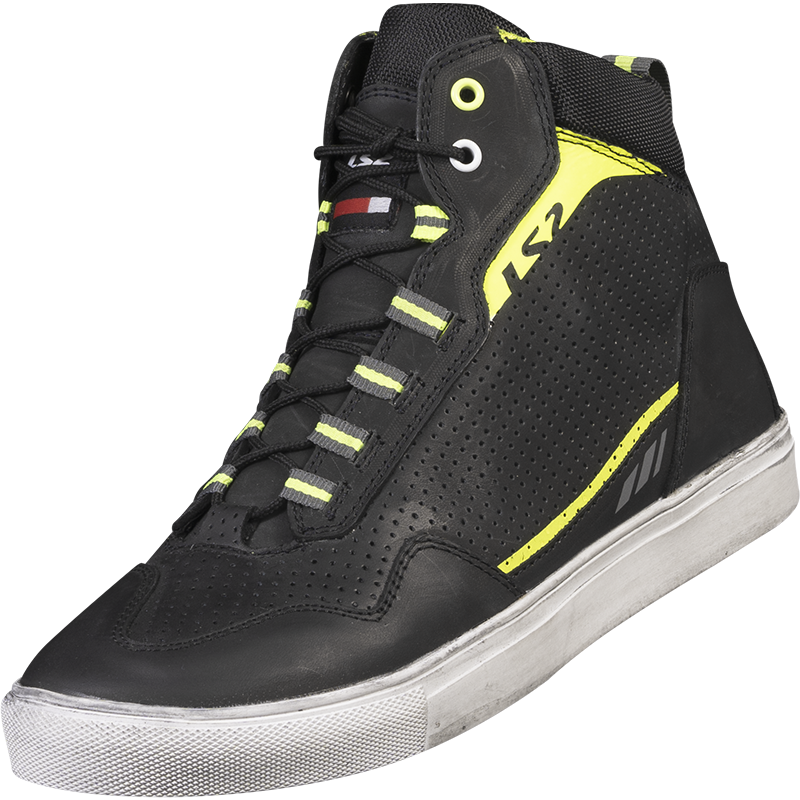 LS2 Zoe Motorradschuhe - Schwarz H-V Gelb