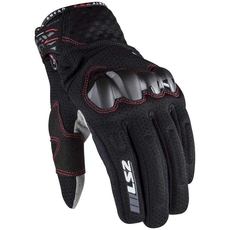 LS2 Chaki Motorradhandschuhe - Schwarz