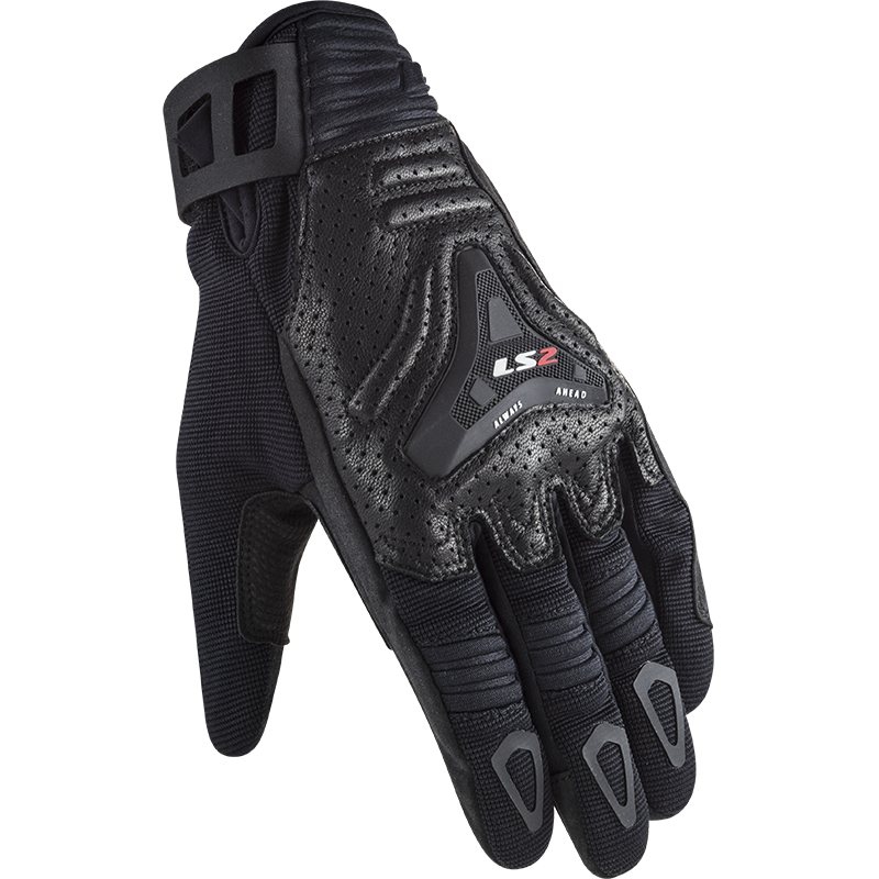 LS2 All Terrain Motorradhandschuhe - Schwarz