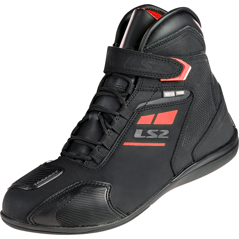 LS2 Garra Motorradschuhe - Schwarz Rot