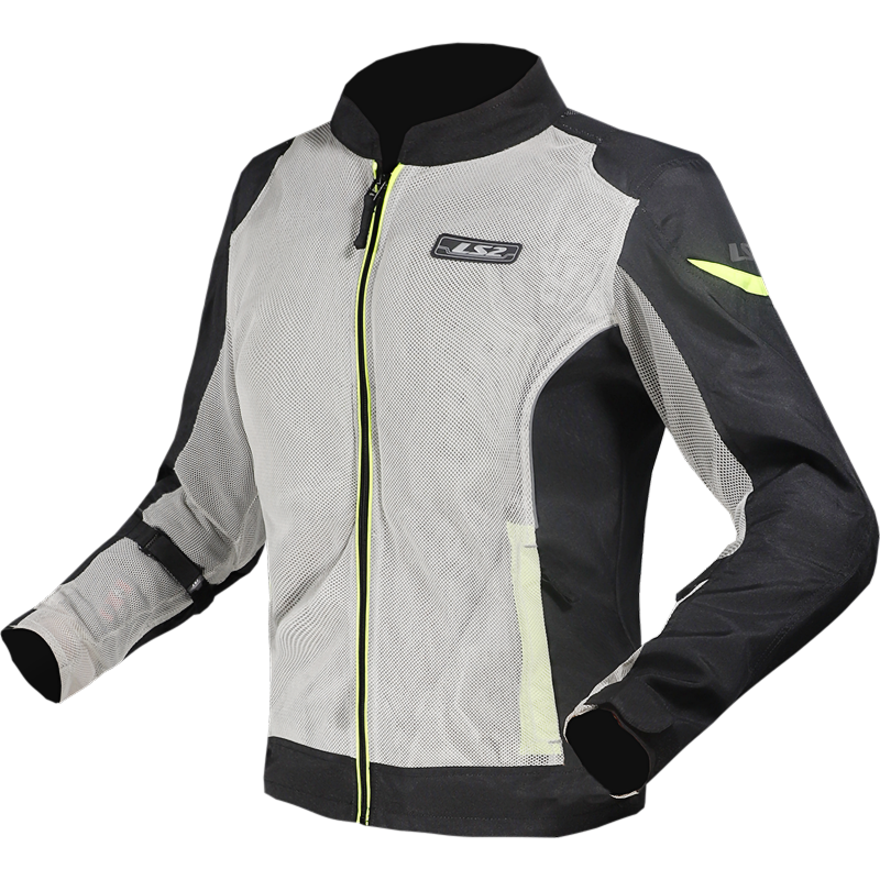 LS2 Airy Motorradjacke - Schwarz Grau Gelb 