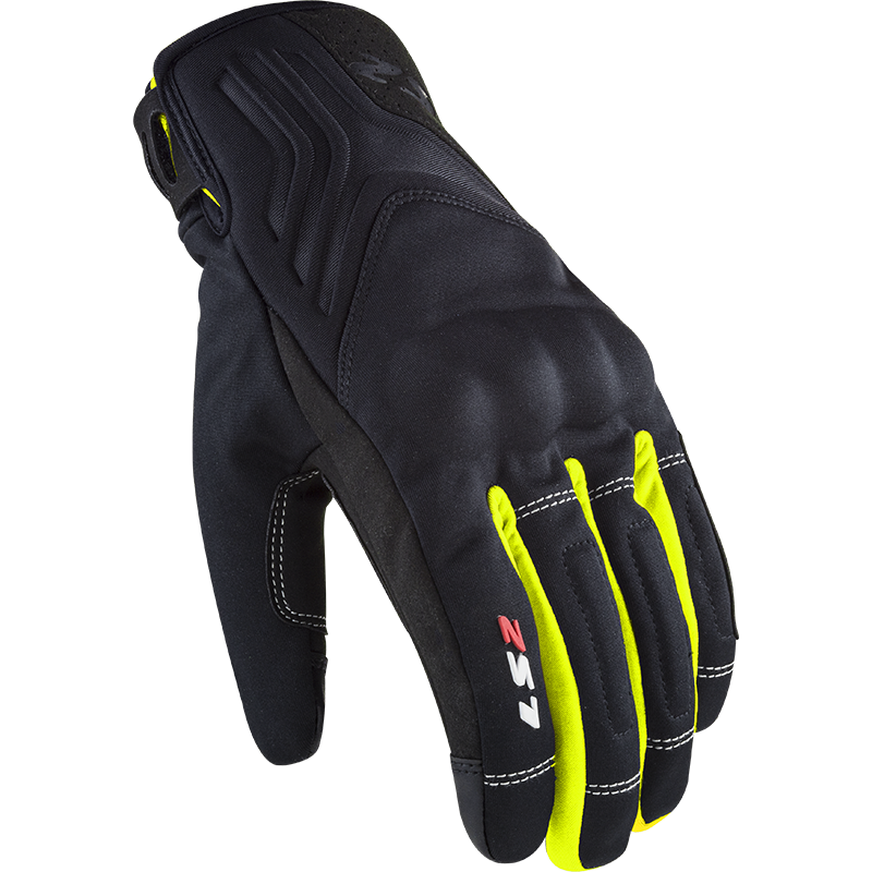 LS2 Jet II Motorradhandschuhe - Schwarz H-V Gelb
