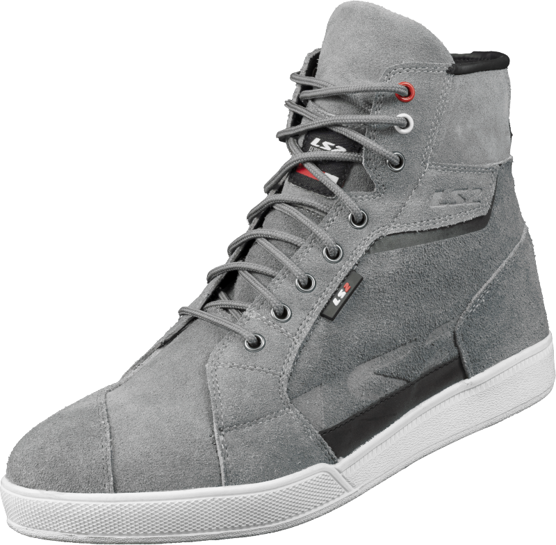 LS2 Downtown Wasserdicht Motorradschuhe - Dunkel Grau