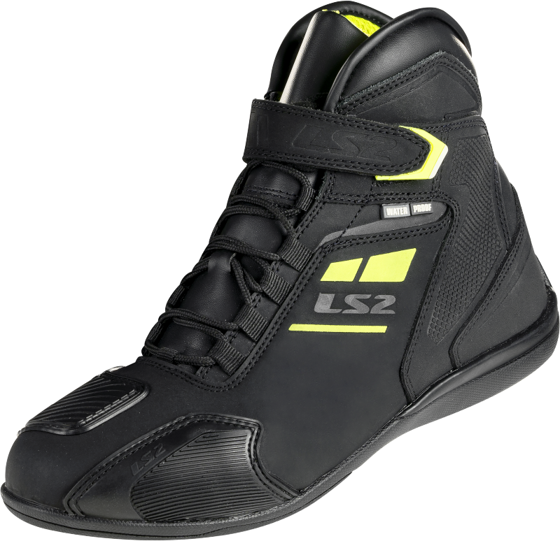 LS2 Garra WATERPROOF Motorradschuhe - Schwarz H-V Gelb