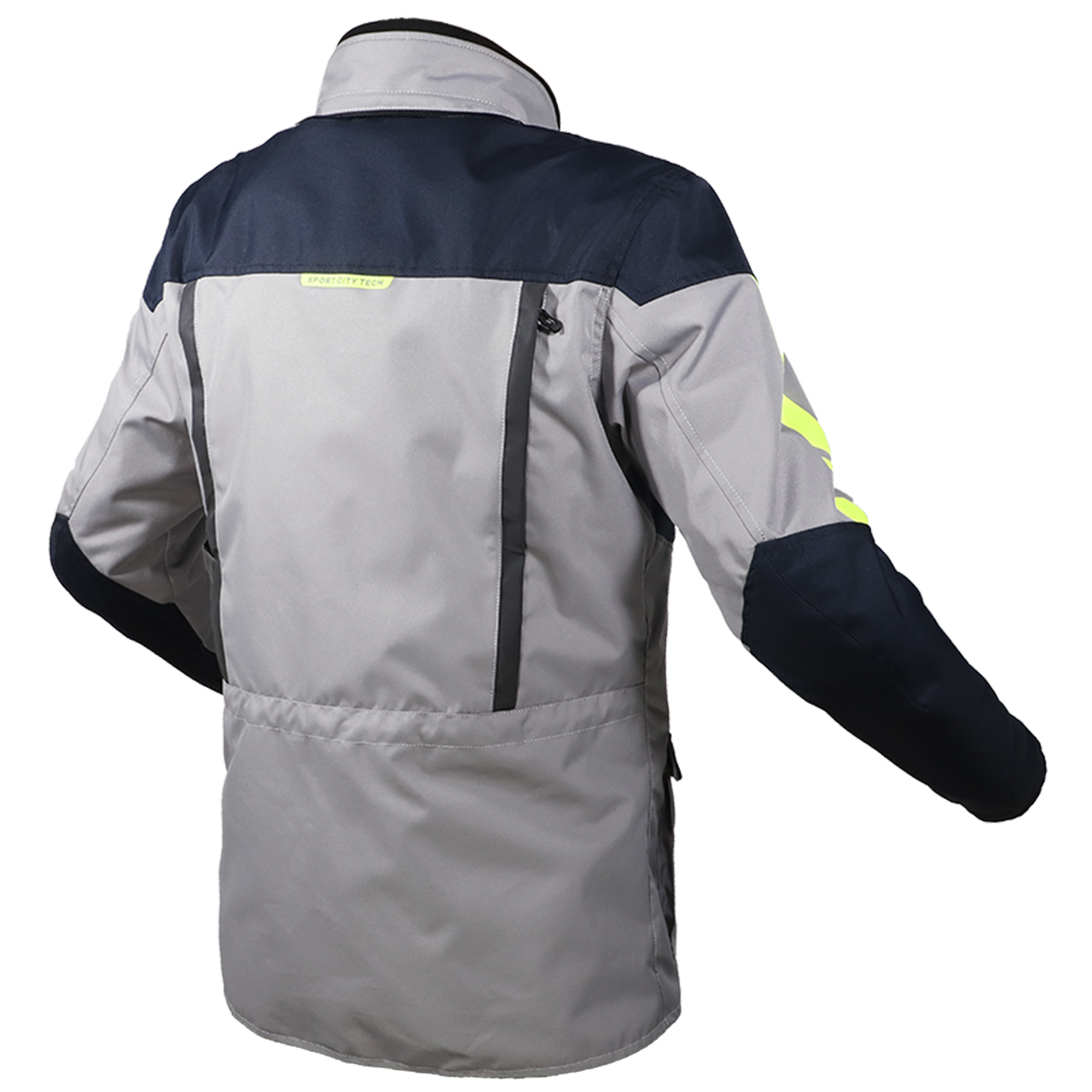 LS2 Metropolis EVO Motorradjacke - Titanium Blau H-V Gelb