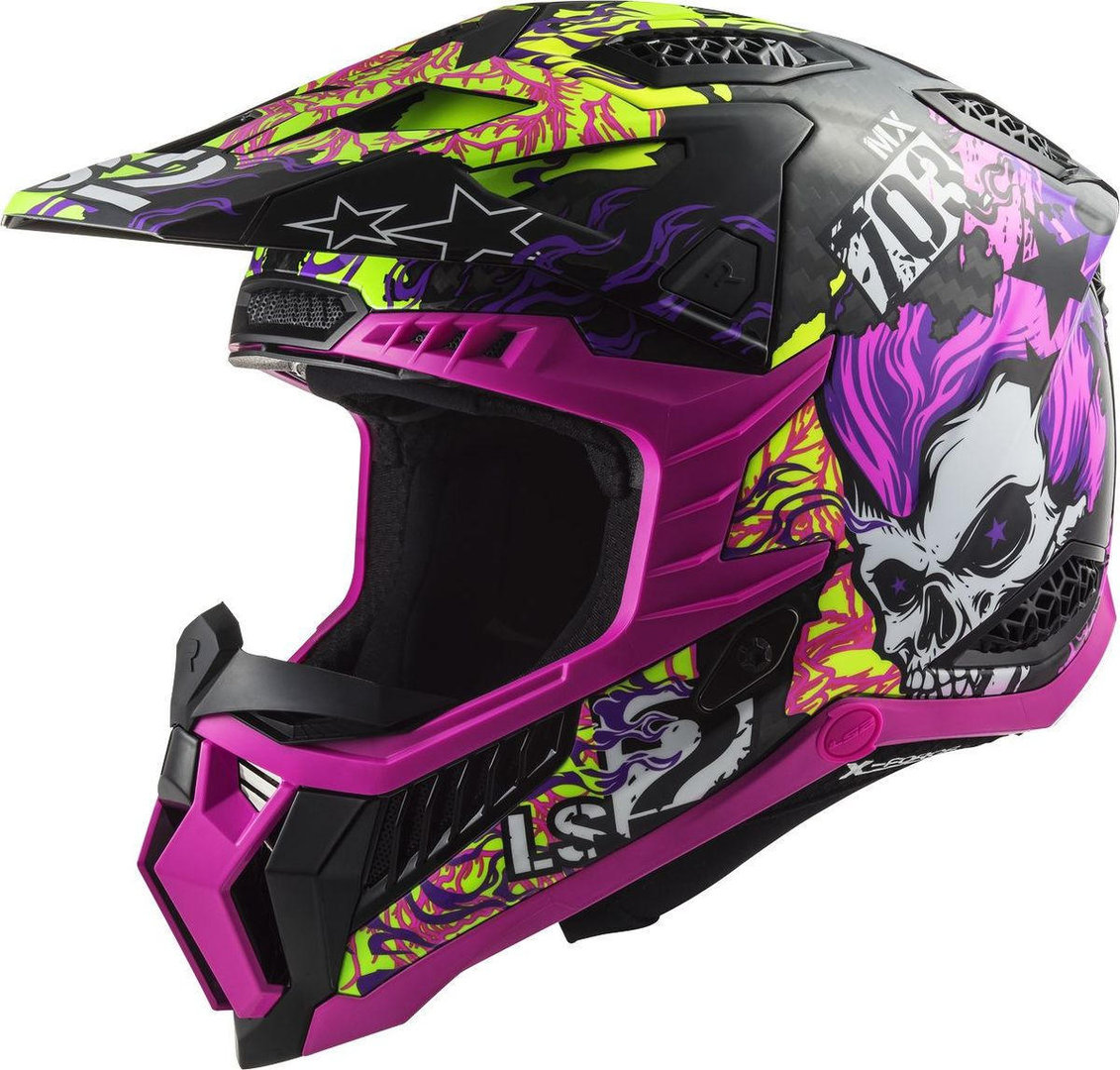 MX 703 X-FORCE CARBON FIRESKULL